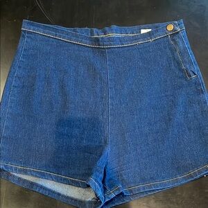 Women's Blue Denim Shorts highwaisted large